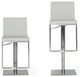 VIG Furniture Modrest Folsum Brushed Stainless Steel/Gray Bar Stool-4