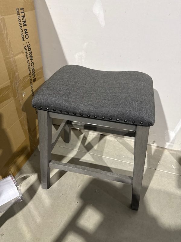 Clearance Signature Design by Ashley® Caitbrook Gray Upholstered Counter Stool-0