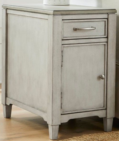 Null Furniture Surfside Storm Gray Chairside Cabinet-0