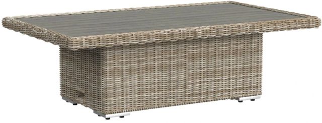 Elements International Carmona Natural Woven Outdoor Coffee Table-0
