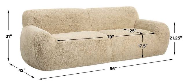Uttermost® Abide Caramel Rounded Sofa-2