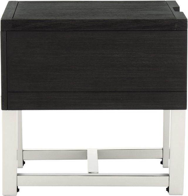 Signature Design by Ashley® Chisago Black End Table with Nickel Base -3
