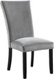 Furniture of America® Kian 2-Piece Black/Light Gray Side Chair Set-0