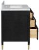 Currey & Company Verona 36" Black Vanity with Rectangular Undermount Sink-3