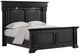 Elements International Kings Court Black King Bed-0