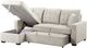 Homelegance® Waitsfield 2-Piece Beige Left-Arm Facing Pull-out Sleeper Sectional and Chaise with Hidden Storage-3