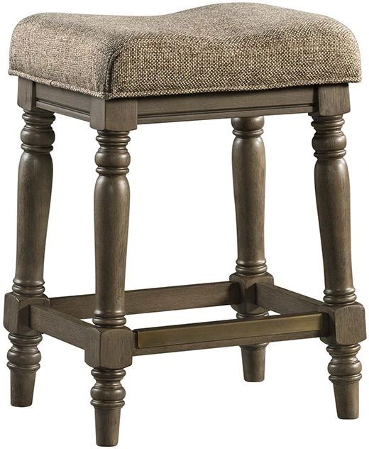 Intercon Balboa Park Brown/Roasted Oak Backless Stool-0