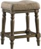 Intercon Balboa Park Brown/Roasted Oak Backless Stool-0