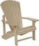 C.R. Plastics Generation Line Beige Classic Adirondack Outdoor Chair-0