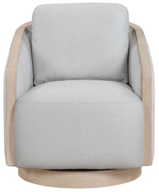 Homelegance® Hugo Gray Swivel Chair-2