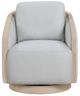 Homelegance® Hugo Gray Swivel Chair-2