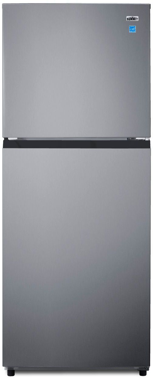 Summit® 10.1 Cu. Ft. Stainless Look Top Freezer Refrigerator -0