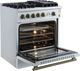 FORNO® Giovanni Series Alta Qualita 30" White Pro Style Gas Range-3