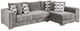 Furniture of America® Artesia Charcoal Gray Sectional-0