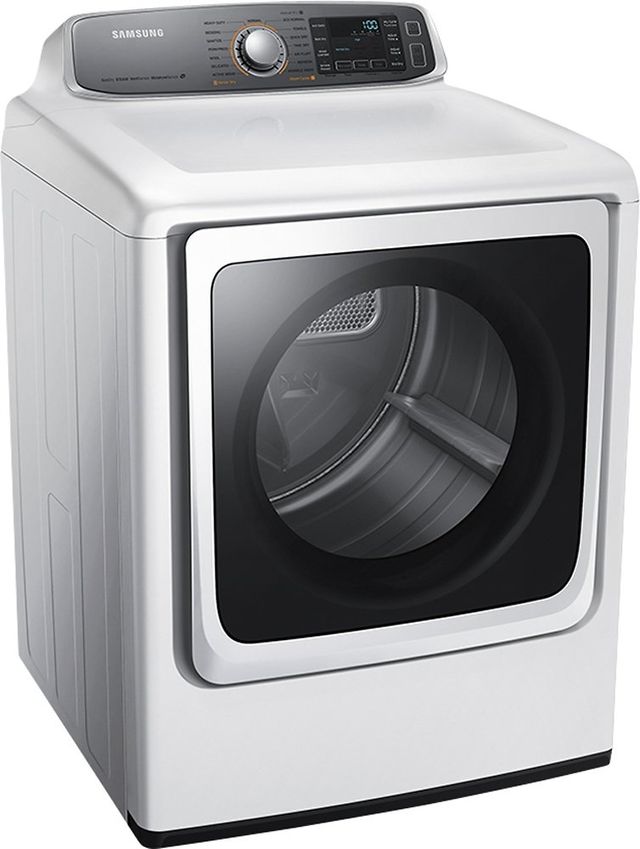 Samsung 9000 Series 9.5 Cu. Ft. White Front Load Electric Dryer-1