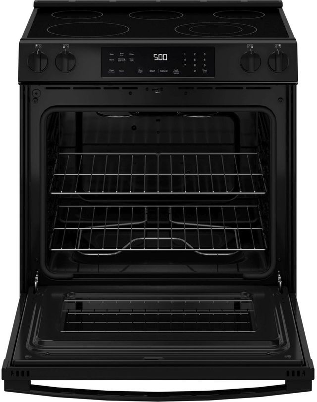 GE® 500 Series 30" Black Slide-In Electric Range-2