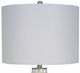 Lamps Per Se Brushed Silver/Clear Glass Table Lamp-1