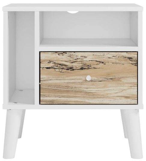 Signature Design by Ashley® Piperton Brown/White Nightstand-1