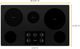 Whirlpool® 36" Black Electric Cooktop-1