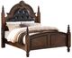 Mazin Furniture Othello Rich Cherry Upholstered Queen Bed-0