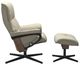 Stressless® by Ekornes® Customizable Mayfair Medium Manual Recliner and Ottoman with Cross Base-1