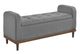 Mazin Furniture Brigitte Gray Lift Top Storage Bench-0