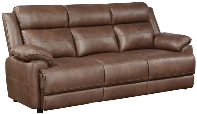 Coaster® Ellington 3-Piece Dark Brown Padded Arm Seating Set-1