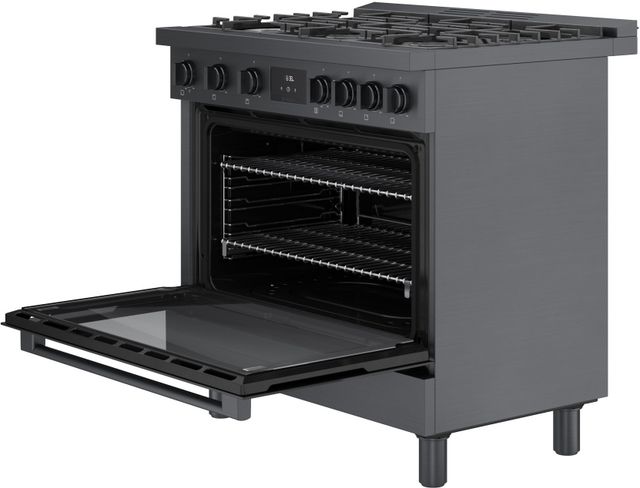 Bosch® 800 Series 36" Black Stainless Steel Pro Style Gas Range-3