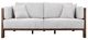 International Furniture Direct Roots Stained Brown/White Upholstered Loveseat-2