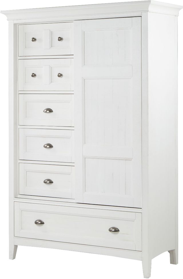 Magnussen Home® Heron Cove Chalk White/Dovetail Grey Door Chest-1
