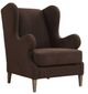 Uttermost® Serpentine Brown Fabric Accent Chair-0
