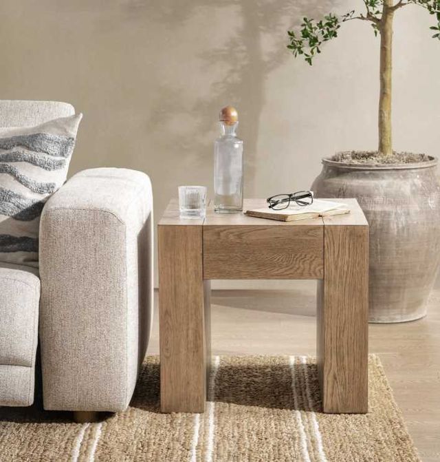 Classic Home Bristol Cafe Brown End Table-1