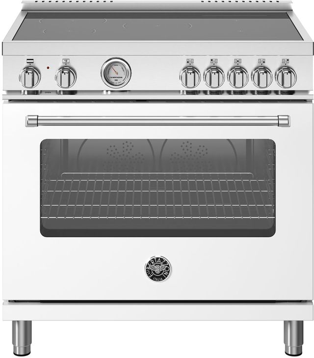 Bertazzoni Master Series 36" Bianco Matt Pro Style Induction Range-0