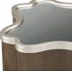 Michael Amini® Villa Cherie Mirrored Glass Chairside Table with Hazelnut Base-3