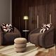 TOV Furniture Stefanie Taupe Ottoman-1