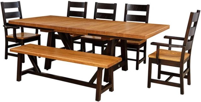 Country Classic Collection Customizable Farmstead Dining Table-1