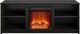 Ameriwood Home Mainstays Courtland Black Oak 65'' Eletric Fireplace Media Console-0
