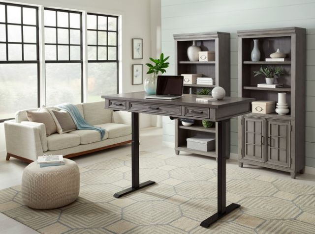 aspenhome® Caraway Aged Slate Bookcase Wall-3