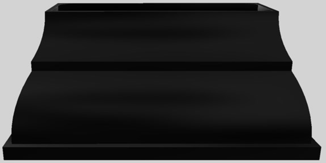 Vent-A-Hood® Designer Series 66" Black Island Range Hood-0