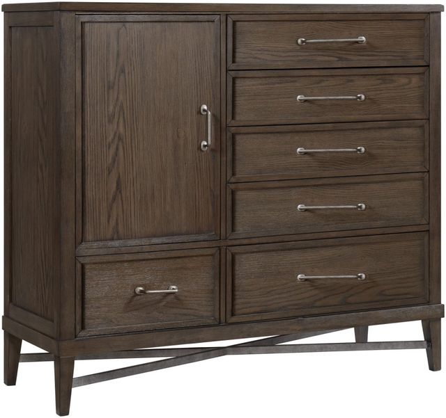Intercon Preston Weathered Vintage Oak Gentleman's Chest-1
