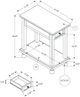 Monarch Specialties Inc. Espresso Veneer Narrow Side Table-1