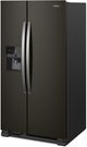 Whirlpool® 36" 24.6 Cu. Ft. Fingerprint Resistant Black Stainless Side-by-Side Refrigerator-3