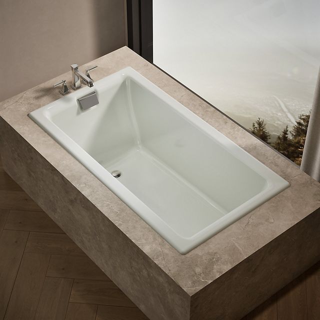 KOHLER® Tea-for-Two® Dune 66" x 36" Drop-in/Undermount Bath-2