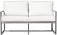 Enclover Acacia Stainless Steel/White Loveseat-1