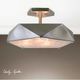 Uttermost by Carolyn Kinder Tesoro Antique Nickel Semi Flush Light-1