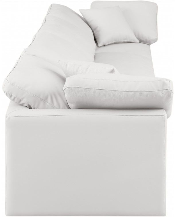 Meridian Furniture Indulge 4-Piece Cream 140" Sofa-2