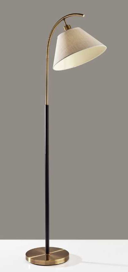 Adesso® Jerome Black Floor Lamp-1