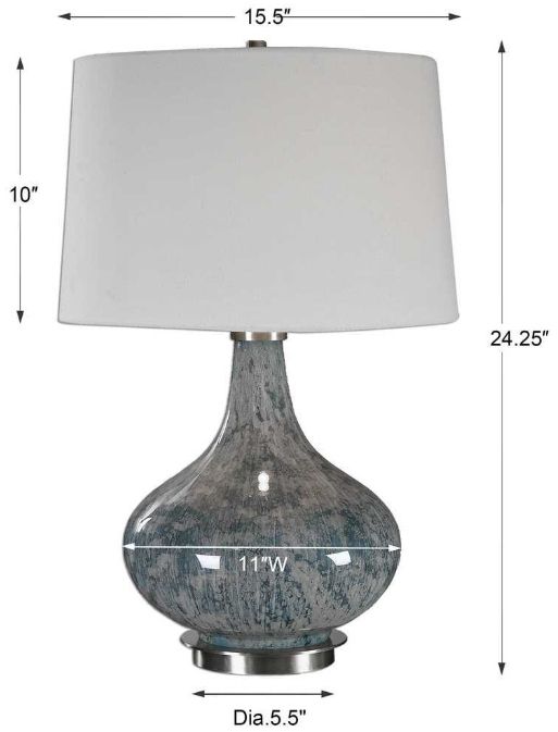 Uttermost® Celinda Light Blue Gray Table Lamp-3