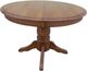 TEI Burnished Walnut 42" Round Dining Table with Empire Base-0