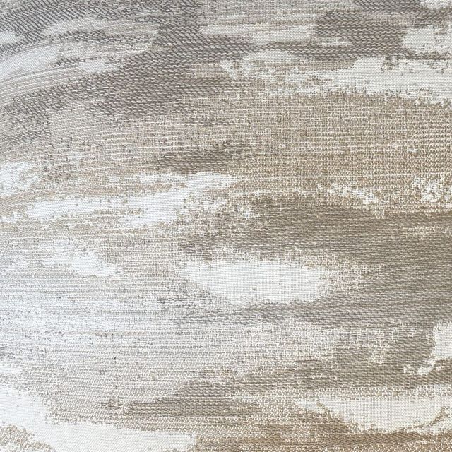 Uttermost® Abstract Waves Cream/Flax/Putty Polyester Indoor-Outdoor Pillow-2